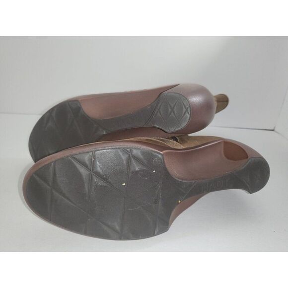 Naot Winter Boots‎ Women Sz 39 EU 8 US Brown Leather Mid Calf Boho Workwear - Picture 6 of 7